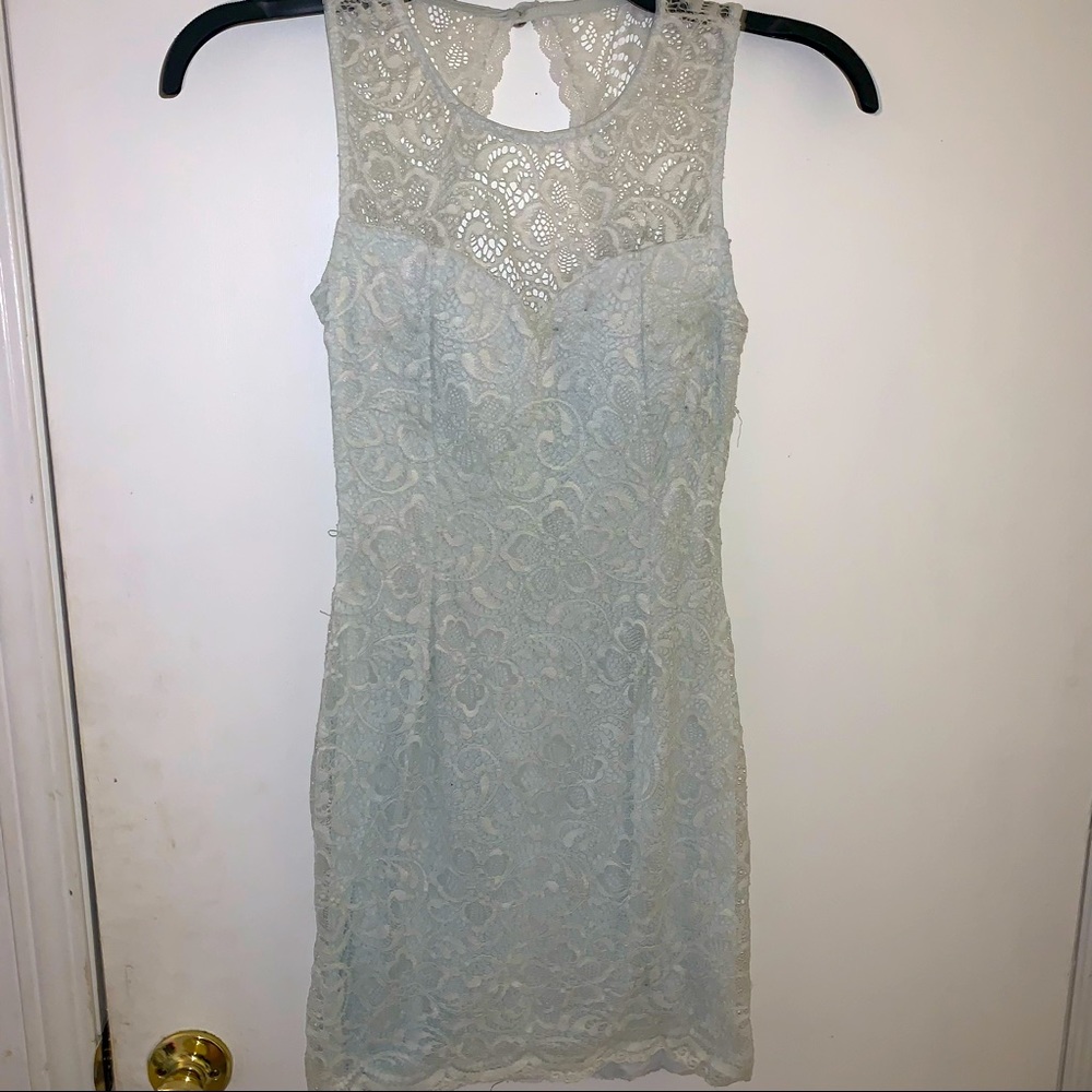 Lace White Dress